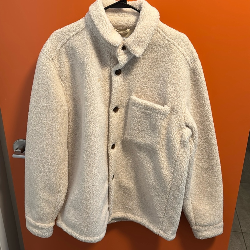 Zara faux sherling coat